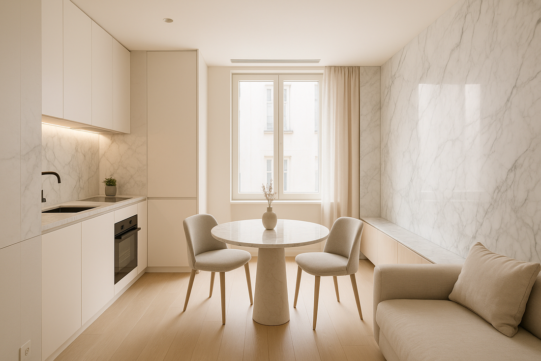 Designing for Small Spaces with Marble Elegance