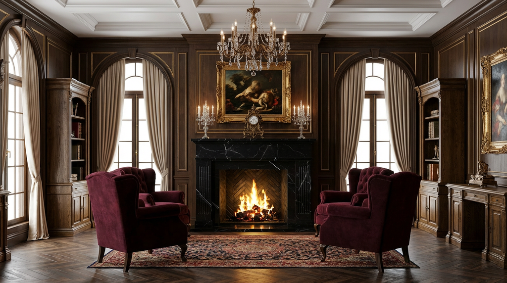 🖤 Handcrafted Marble Fireplace Mantel – AMFP250001