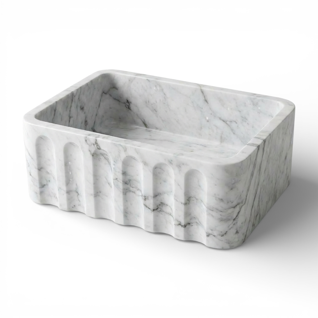 Handcrafted Single Marble Kitchen Sink AMKC250002