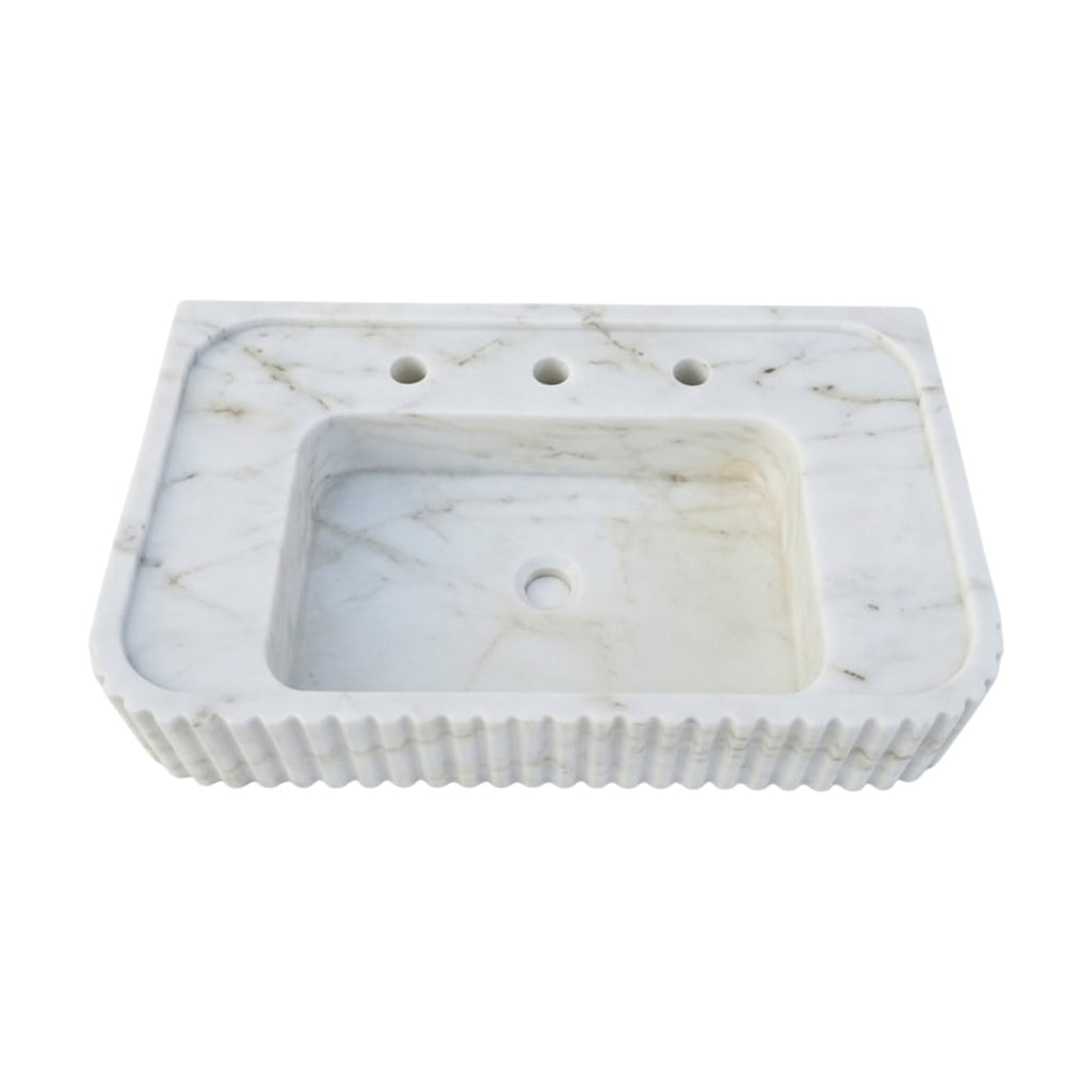 Handcrafted Single Marble Sink – AMSK250007