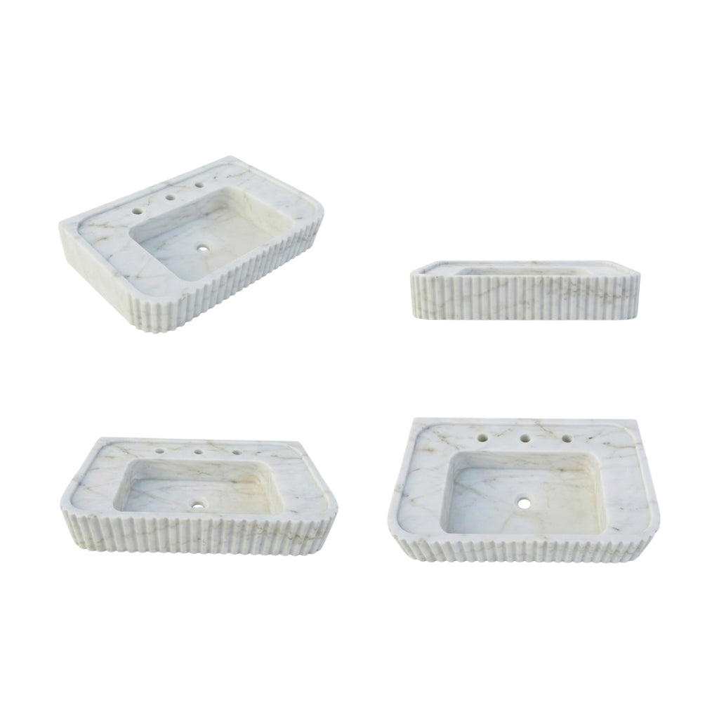 Handcrafted Single Marble Sink – AMSK250007