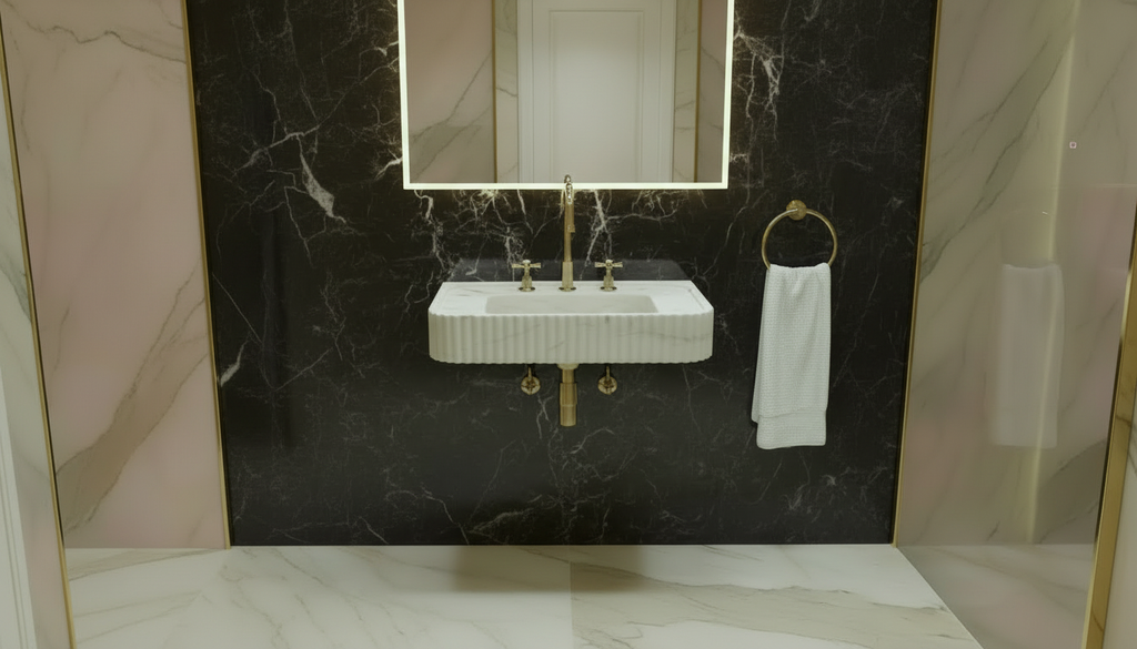 Handcrafted Single Marble Sink – AMSK250007