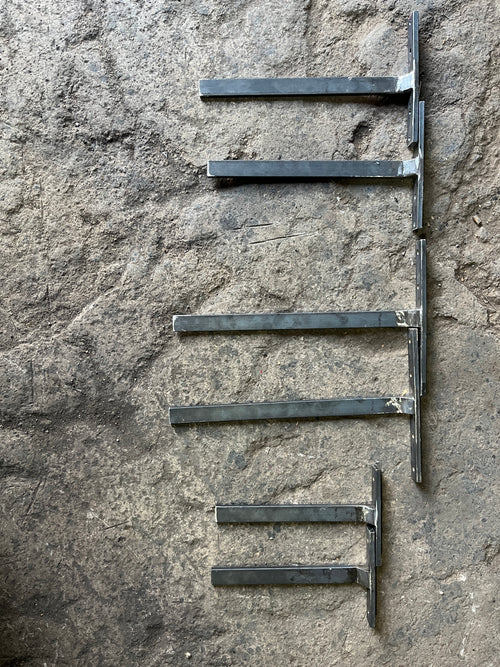 International Style | Wall & Concrete Mounting | Architect Marble® Heavy-Duty Sink Bracket | Natural or Black Steel | Custom Sizes Available