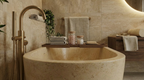 Luxury Travertine Freestanding Bathtub AMBT250002