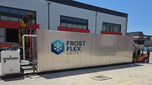 Frost Flex logo on blast freezer unit