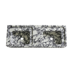 Handcrafted Double Marble Sink – AMSK250006