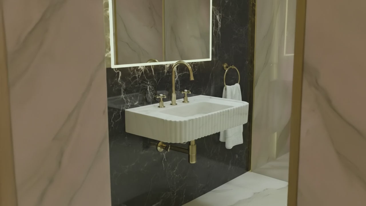 Handcrafted Single Marble Sink – AMSK250007