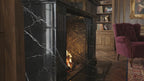 🖤 Handcrafted Marble Fireplace Mantel – AMFP250001