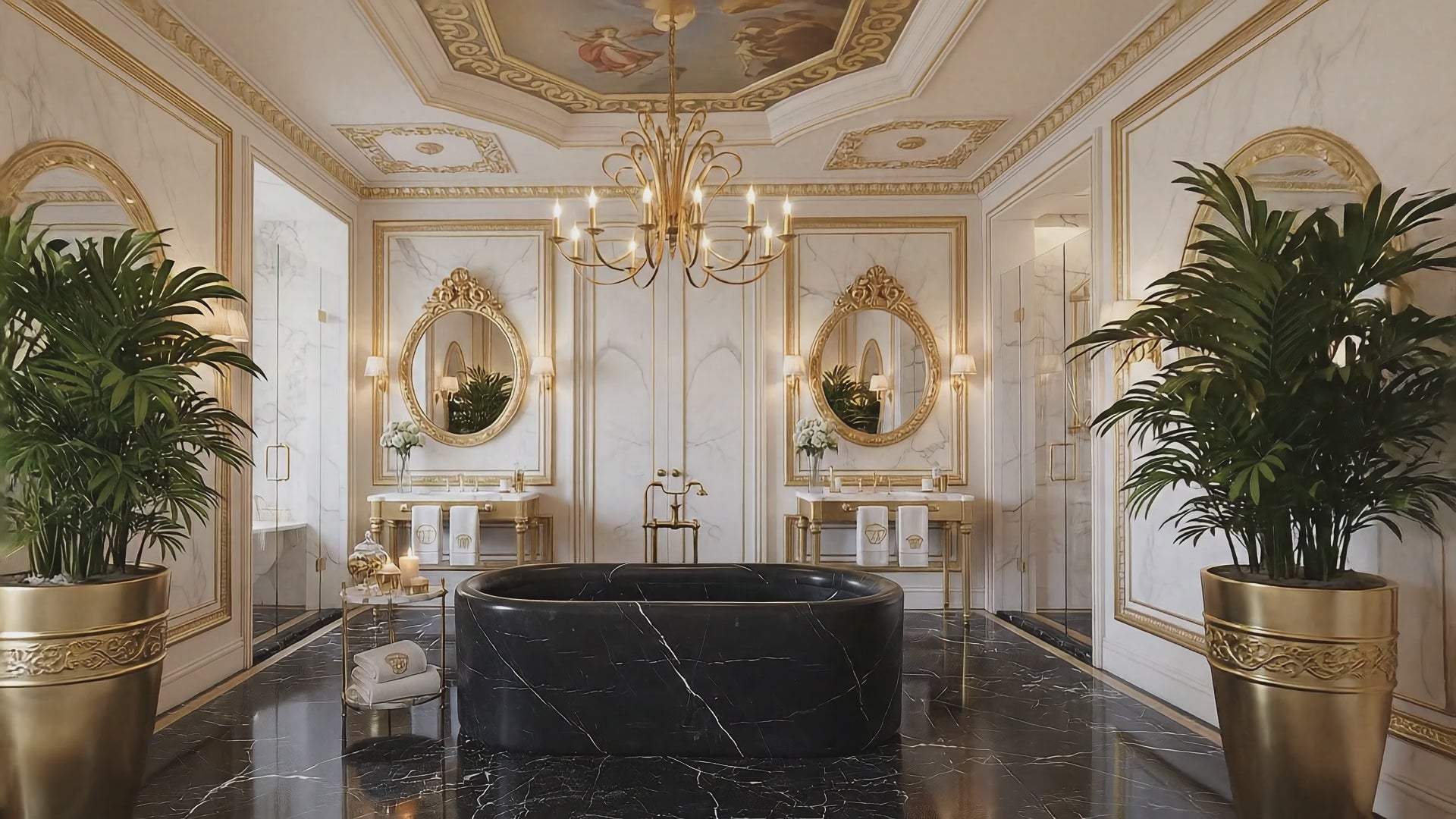 Luxury Marble Freestanding Bathtub AMBT250001