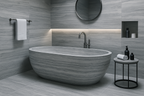 Silver Travertine Bathroom